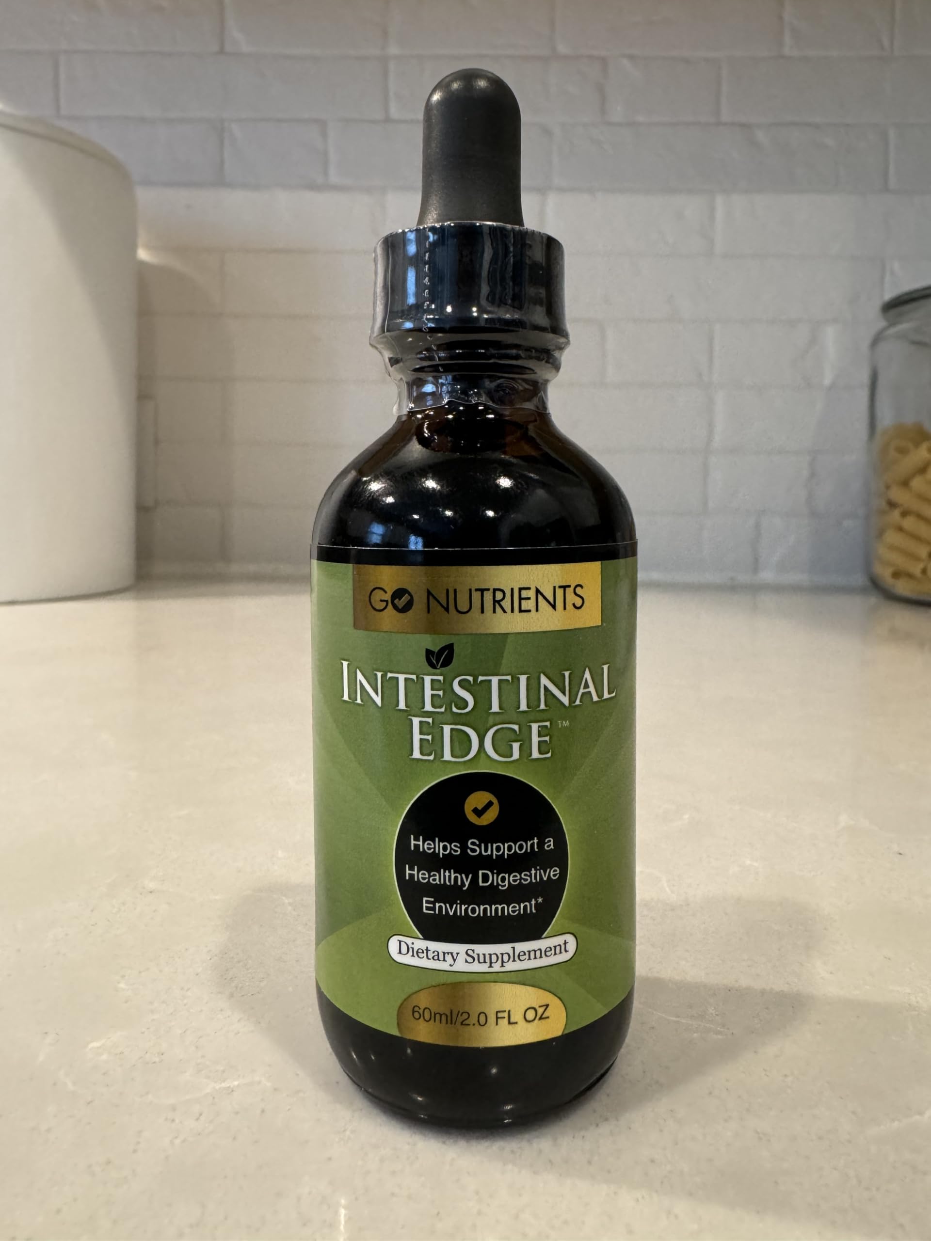 Go Nutrients Intestinal Edge (Non-GMO) Support Intestinal Health: Nourishing Digestive Wellness Vitality and Radiant Skin with Black Walnut Clove and Gentian Root All Ages 2.0 oz. | 24 Servings