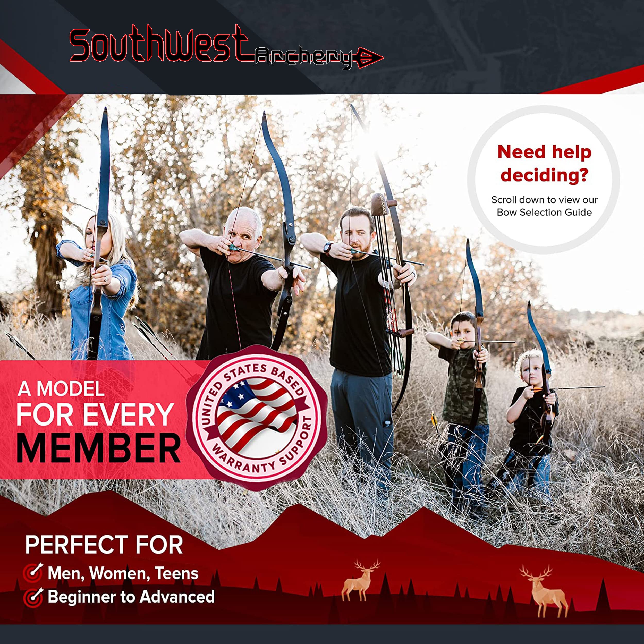 Southwest Archery Universal Recurve & Long Bow Stringer Tool – Instructional Video Link Included – Designed for All Bows Like The Samick Sage