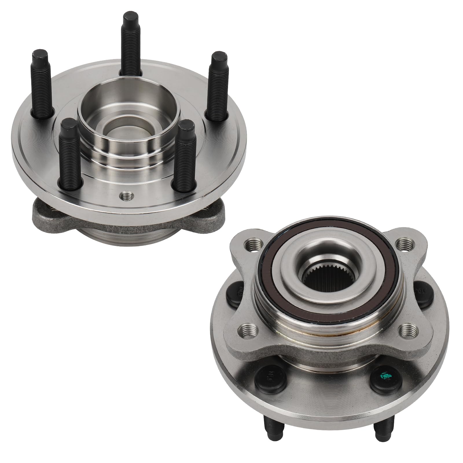 DRIVESTAR 512299 FWD Rear Wheel Hub & Bearing Assembly 5 Lugs w/ABS for Ford Freestyle/500/Taurus/Taurus X, Mercury Montego/Sable FWD Only(Pair)