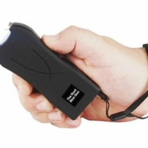 Runt 20 Million Volt Rechargeable BLACK Self Defense Hand Stun Gun with Holster