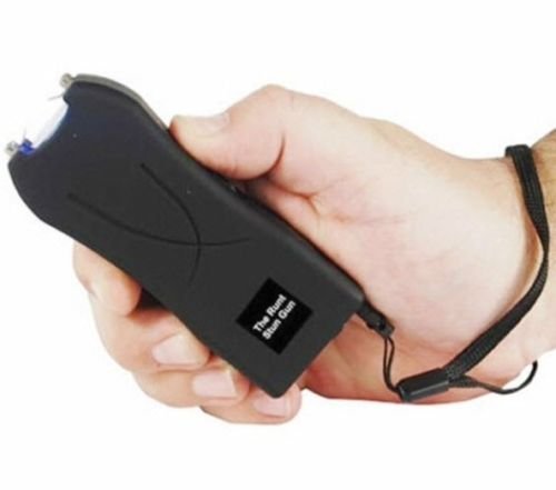 Runt 20 Million Volt Rechargeable BLACK Self Defense Hand Stun Gun with Holster