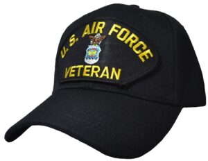 us air force veteran ball cap black