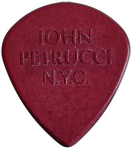 dunlop john petrucci primetone jazz iii red guitar picks, 3 pack (518pjprd)