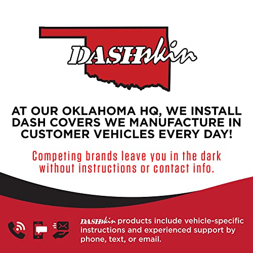 DashSkin One Piece Molded Dash Cover Cap Compatible with 2002-2005 Dodge Ram 1500 (2003-2005 Ram 2500/3500) Ram in Black - Easy Third Gen Ram Cracked Dashboard Fix