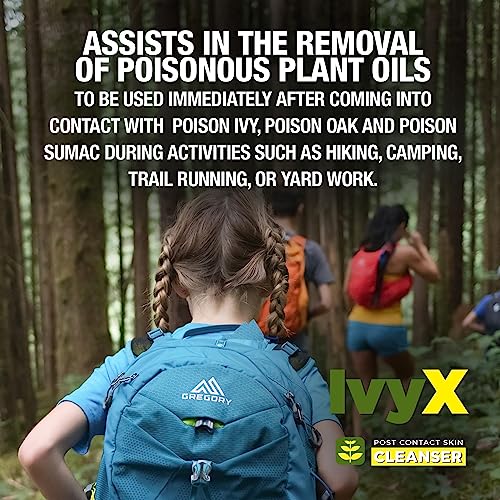 CoreTex Ivy X Post-Contact Poison Ivy Wipes - Pack of 300 Single-Use Poison Ivy Treatment Wipes to Assist in the Removal of Poison Ivy, Poison Oak, & Poison Sumac Oils - Poison Ivy Wash Wipes