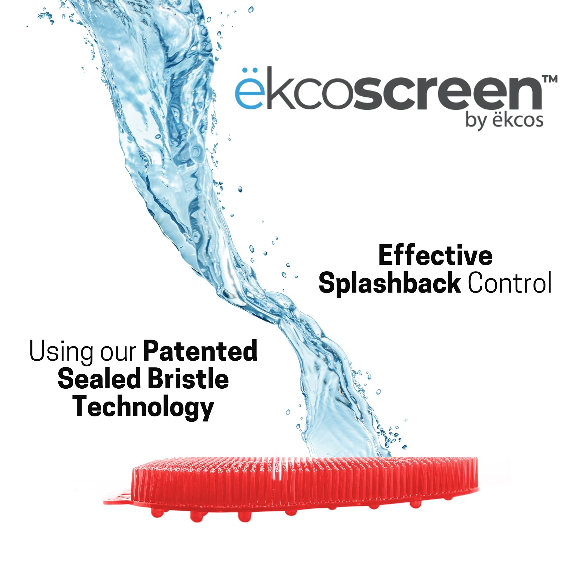 Diversey Ekcos Innovations EKS-10R-12 ekcoscreen 60 Day Premium Anti-Splash Urinal Screen, for Cleaner Restrooms with Melon Scent, Red (Pack of 12)