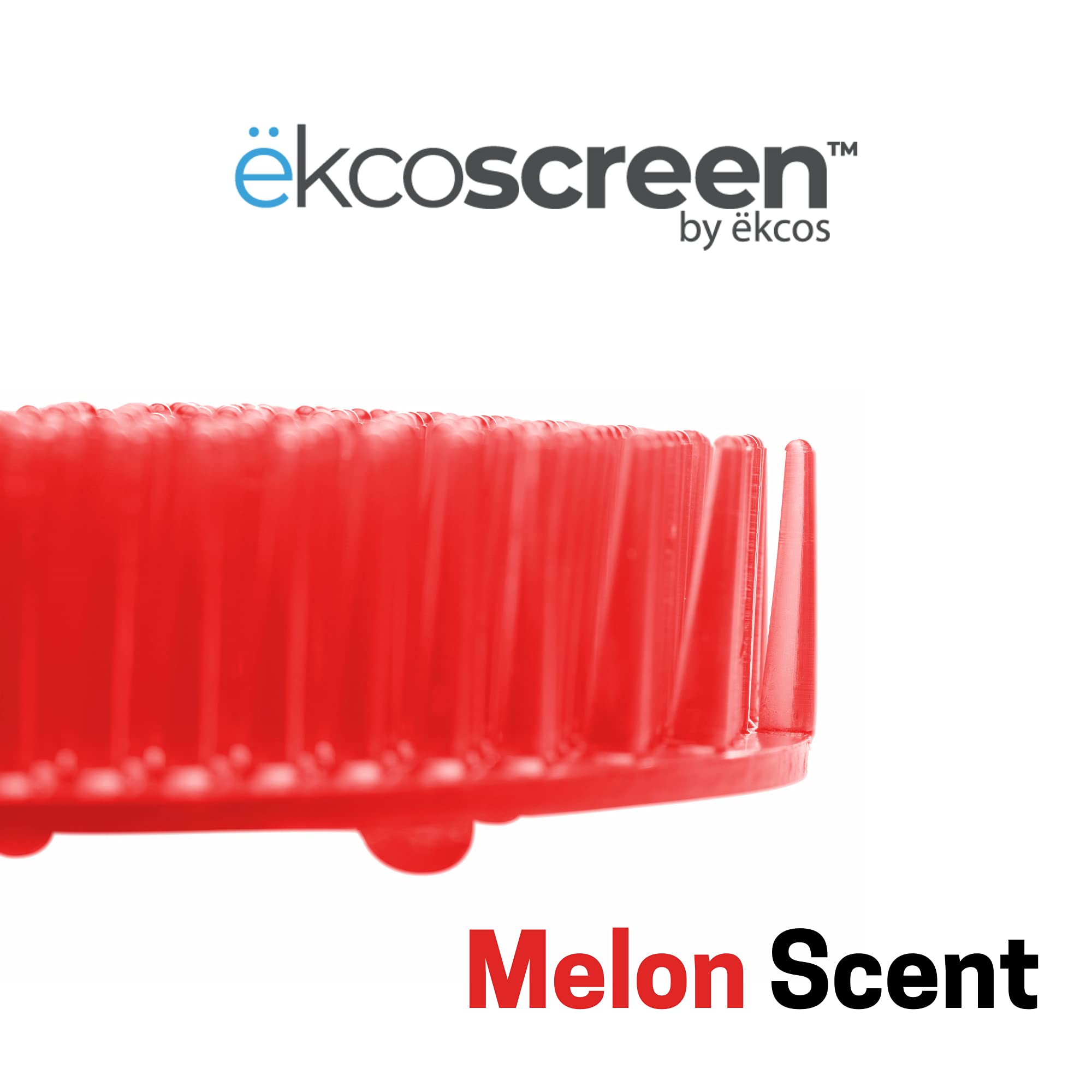 Diversey Ekcos Innovations EKS-10R-12 ekcoscreen 60 Day Premium Anti-Splash Urinal Screen, for Cleaner Restrooms with Melon Scent, Red (Pack of 12)