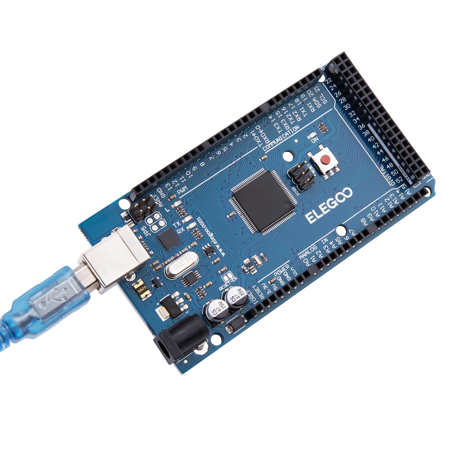 ELEGOO MEGA R3 Board ATmega 2560 + USB Cable Compatible with Arduino IDE Projects RoHS Compliant