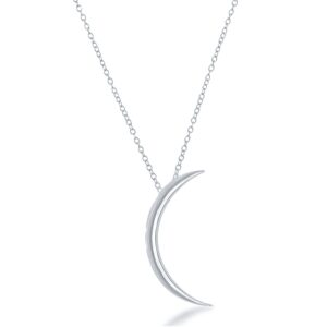 beaux bijoux sterling silver moon necklace - silver crescent necklace - crescent moon necklace - half moon necklace for women - moon necklaces for women - moon necklace silver - moon pendant