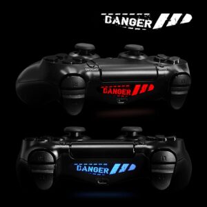 eXtremeRate 60 Pcs/Set Game Theme Led Lightbar Cover Skins for PS4 Controller, Custom Vinyl Light Bar Decals Stickers for PS4 Slim Pro Controller