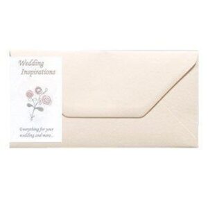 craft uk limited dl blank envelopes ivory cream - per pack of 50