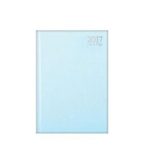 2017 a5 diary day to view pastel pink blue or purple hard back cover office home