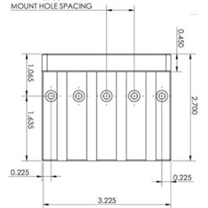 Hipshot KickAss High-mass Bass Bridge for 5-bolt Fender, Chrome