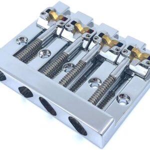 Hipshot KickAss High-mass Bass Bridge for 5-bolt Fender, Chrome