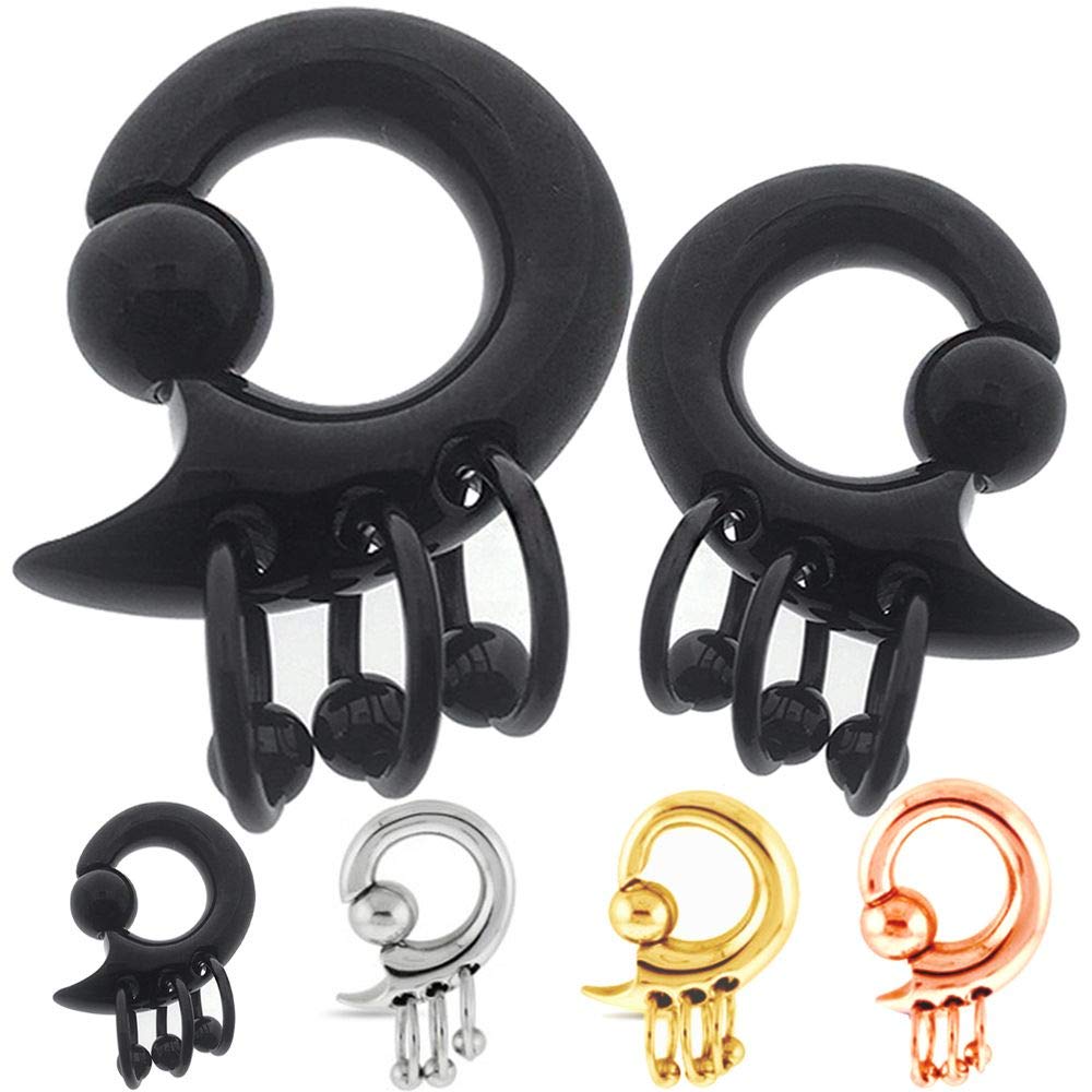 00g 10mm plugs 00 double zero gauges tunnels for ears ear weight captive bead ring bcr earring 00g 10mm