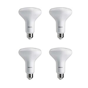 philips led dimmable br30 light bulb: 650-lumen, 5000-kelvin, 8-watt (65-watt equivalent), e26 base, daylight, 4-pack