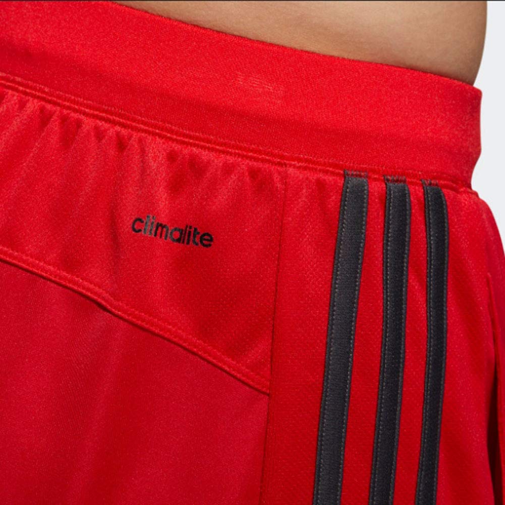 adidas Men's Designed-2-Move 3-Stripe Shorts, Scarlet/Utility Black, X-Small