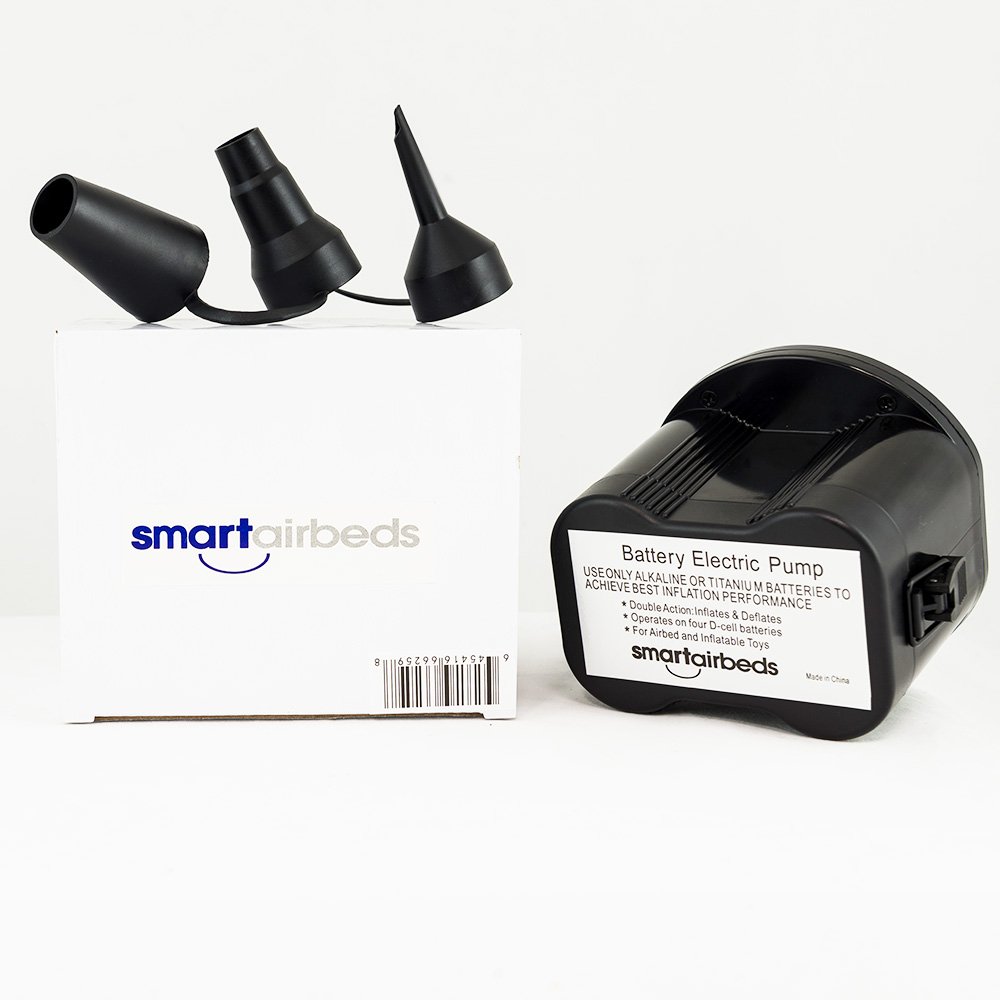 Smart Air Beds Battery Powered Air Pump for Air Beds, Inflatable Pools, Beach Balls & More