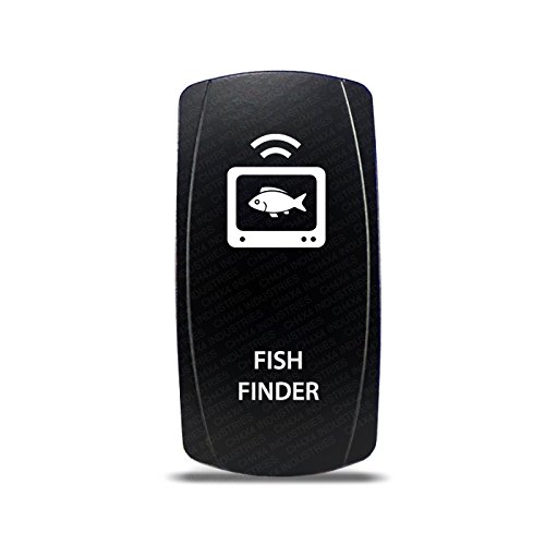 CH4X4 Marine Rocker Switch Fish Finder Symbol 3- Blue Led