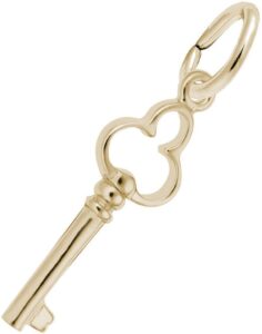 rembrandt key charm - metal - 10k yellow gold