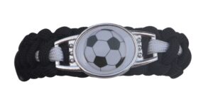 infinity collection soccer bracelet, soccer jewelry, adjustable unisex soccer paracord bracelets - soccer gifts for boys and girls, soccer accessories, soccer team