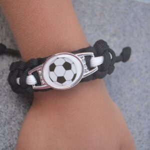 Infinity Collection Soccer Bracelet, Soccer Jewelry, Adjustable Unisex Soccer Paracord Bracelets - Soccer Gifts For Boys and Girls, Soccer Accessories, Soccer Team