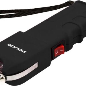 POLICE Stun Gun with LED Flashlight - 928 (Black)