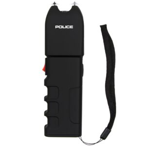 POLICE Stun Gun with LED Flashlight - 928 (Black)