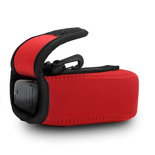 Megagear MG798MegaGear Olympus Tough TG-6, TG-5, TG-4, TG-870, TG-860 Ultra Light Neoprene Camera Case, with Carabiner - Red