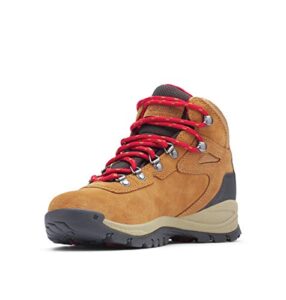 columbia women's newton ridge plus waterproof amped, elk/mountain red, 8.5 m us