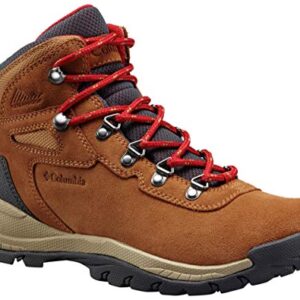 Columbia Women's Newton Ridge Plus Waterproof Amped, Elk/Mountain Red, 8.5 M US