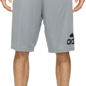 adidas Men's Basketball Crazylight Shorts, Grey/Black, Medium