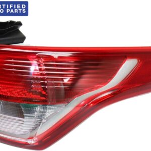 Evan Fischer Passenger Side, Outer Tail Light Compatible with 2013-2016 Ford Escape - FO2801229C