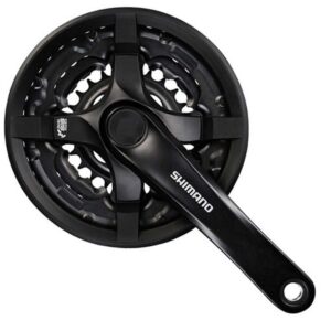 shimano unisex fc-ty501 firkant 6/7/8 rum crankset, black, 170 mm eu