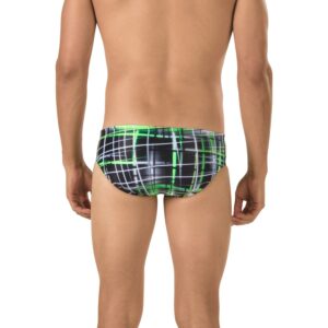 Speedo Men's Swimsuit Brief PowerFlex Eco Laser Sticks - Manufacturer Discontinued