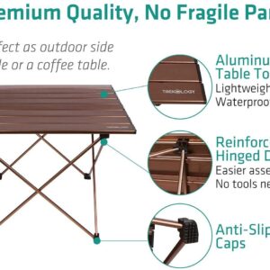 Folding Camping Table That Fold Up Lightweight, Small Camp Table, Foldable Beach Table for Sand Foldable Table Camping, Side Table, Portable Mini Camping Table Folding, Backpacking Table Ultralight