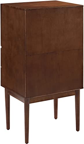 Crosley Furniture Everett Spirit Cabinet - Vintage Mahogany