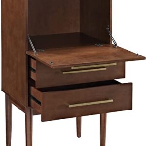 Crosley Furniture Everett Spirit Cabinet - Vintage Mahogany