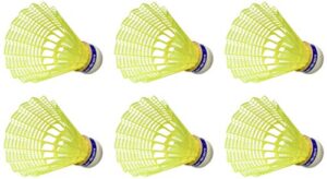 carlton f1 -ti medium speed shuttlecocks, yellow (tube of 6)