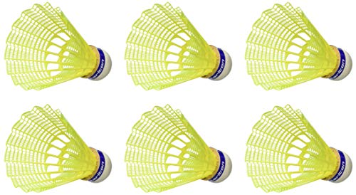 Carlton F1 -Ti Medium Speed Shuttlecocks, Yellow (Tube Of 6)