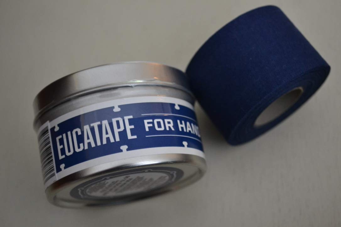 Eucatape Eucalyptus Infused Hand Drumming Tape - Helps Protect Hands from Blisters Cuts Dry Skin, Better than Drum Gloves for Drum Sets Sticks Percussion (1 Pack, Navy)