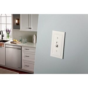 Franklin Brass W35267-PW-C Classic Beadboard Single Decorator Wall Plate, White