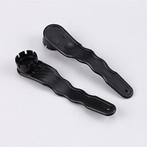 Double Seal Grey/Black Air Valve + Valve Wrench for Inflatable Boat Raft Dinghy Kayak Canoe (Grey)