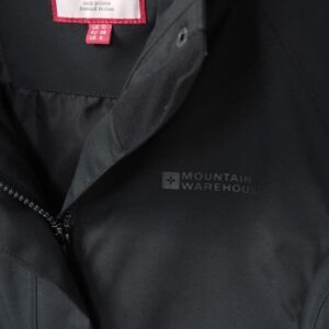 Mountain Warehouse Alaskan Womens Long 3 in 1 Jacket Jet Black Womens Size 8 US