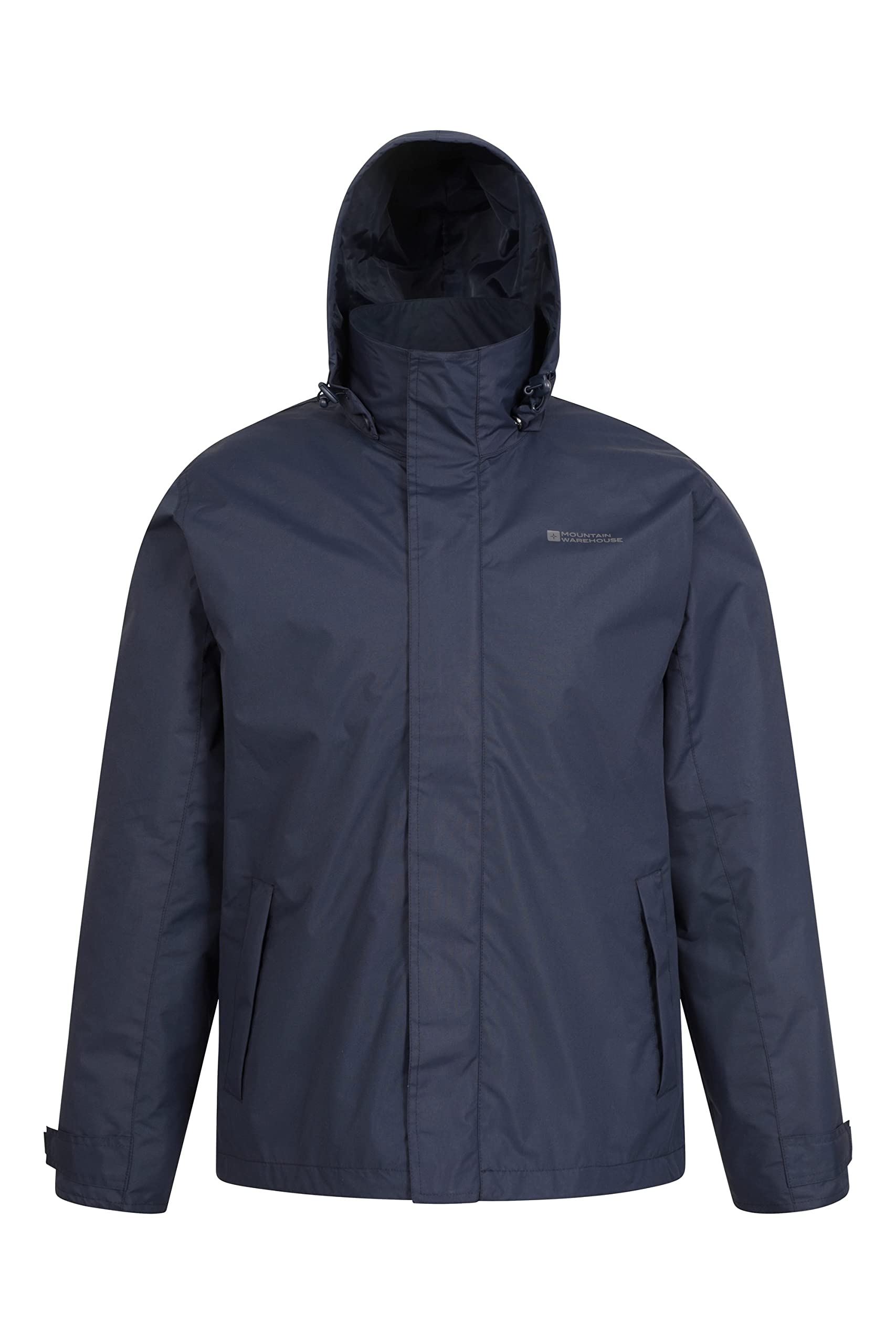 Mountain Warehouse Fell Mens 3 in 1 Water Resistant Jacket - Winter Navy Large