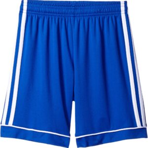 adidas Boys' Squadra 17 AEROREADY Regular Fit Quarter Length Soccer Shorts, Bold Blue/White, XX-Small