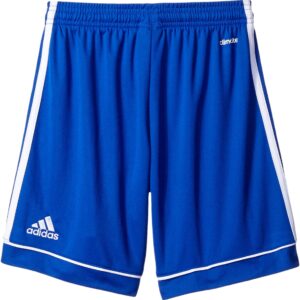 adidas Boys' Squadra 17 AEROREADY Regular Fit Quarter Length Soccer Shorts, Bold Blue/White, XX-Small