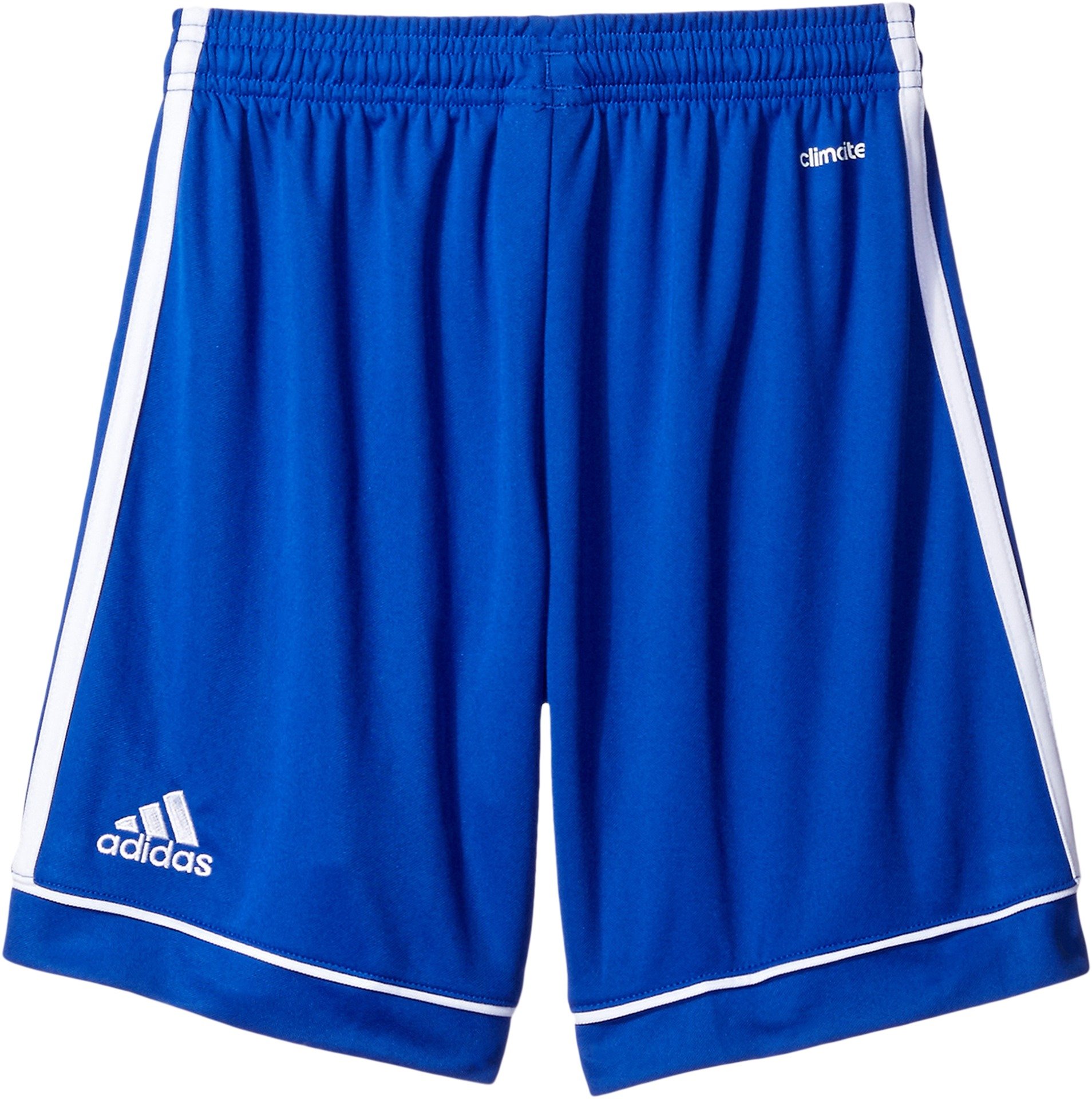 adidas Boys' Squadra 17 AEROREADY Regular Fit Quarter Length Soccer Shorts, Bold Blue/White, XX-Small