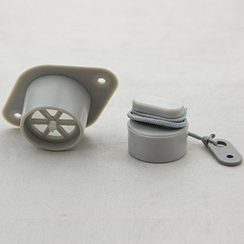 UP100 4pcs New Grey PVC Scupper Plug Boat Drain Valve Cap for Kayak Inflatable Dinghy Speedboats