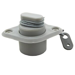 UP100 4pcs New Grey PVC Scupper Plug Boat Drain Valve Cap for Kayak Inflatable Dinghy Speedboats